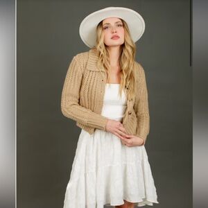 Matilda Cardigan in Latte